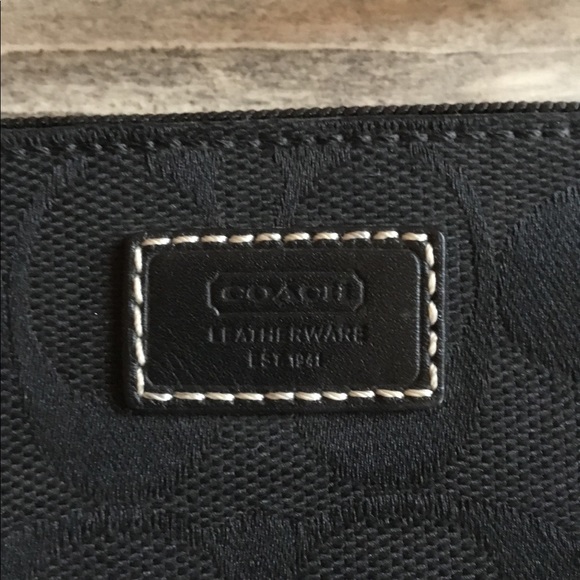 Black Coach Wristlet - Picture 3 of 4
